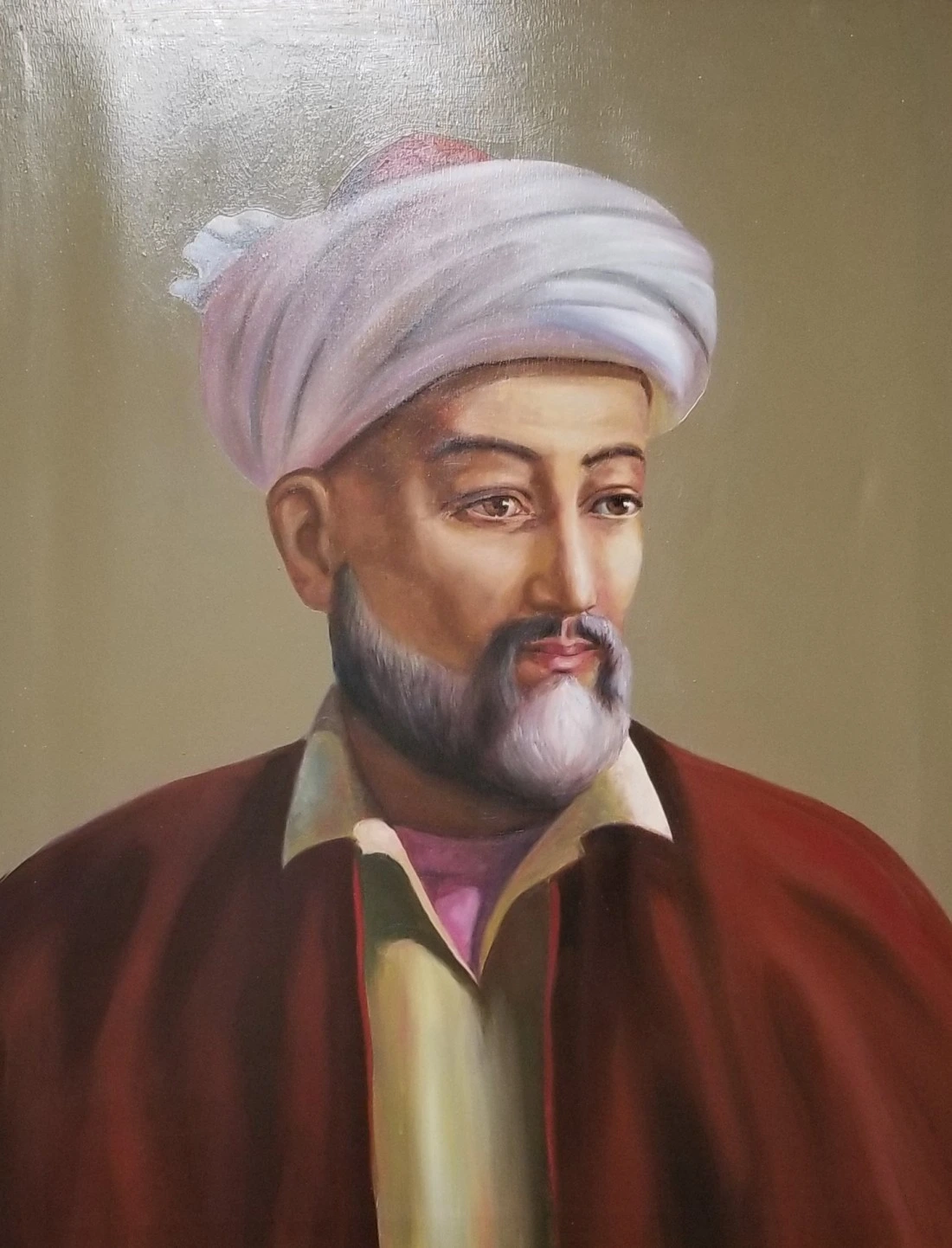 Historical portraits of key figures of Uzbek literature such as Alisher Navoi and Zahiriddin Babur