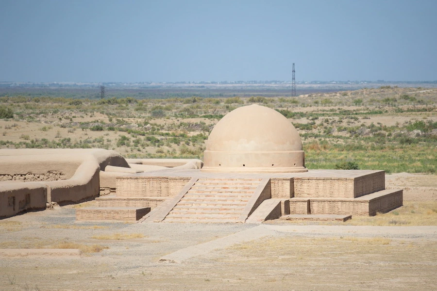 Buddhist ruins of Fayaztepa near Termez, southern Uzbekistan